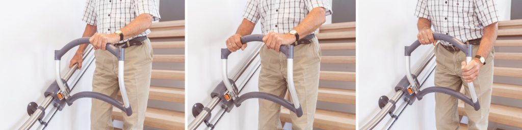 Stair aid grip downstairs Stair aid grip downstairs