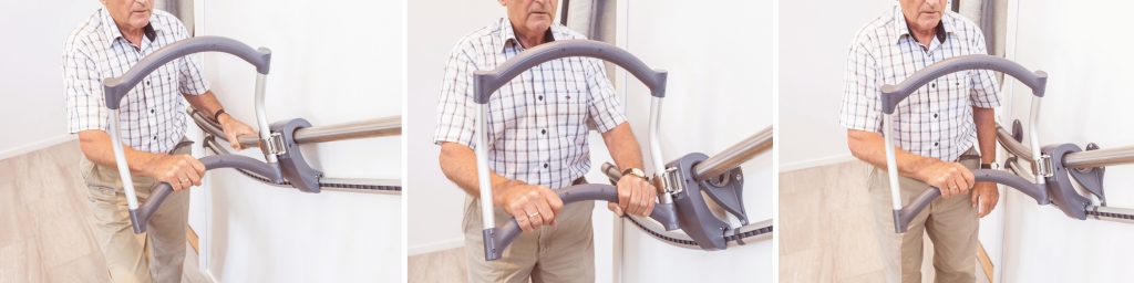 Stair aid grip upstairs Stair aid grip upstairs